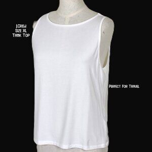 J.CREW Top Tank Blouse White XL Machine Wash